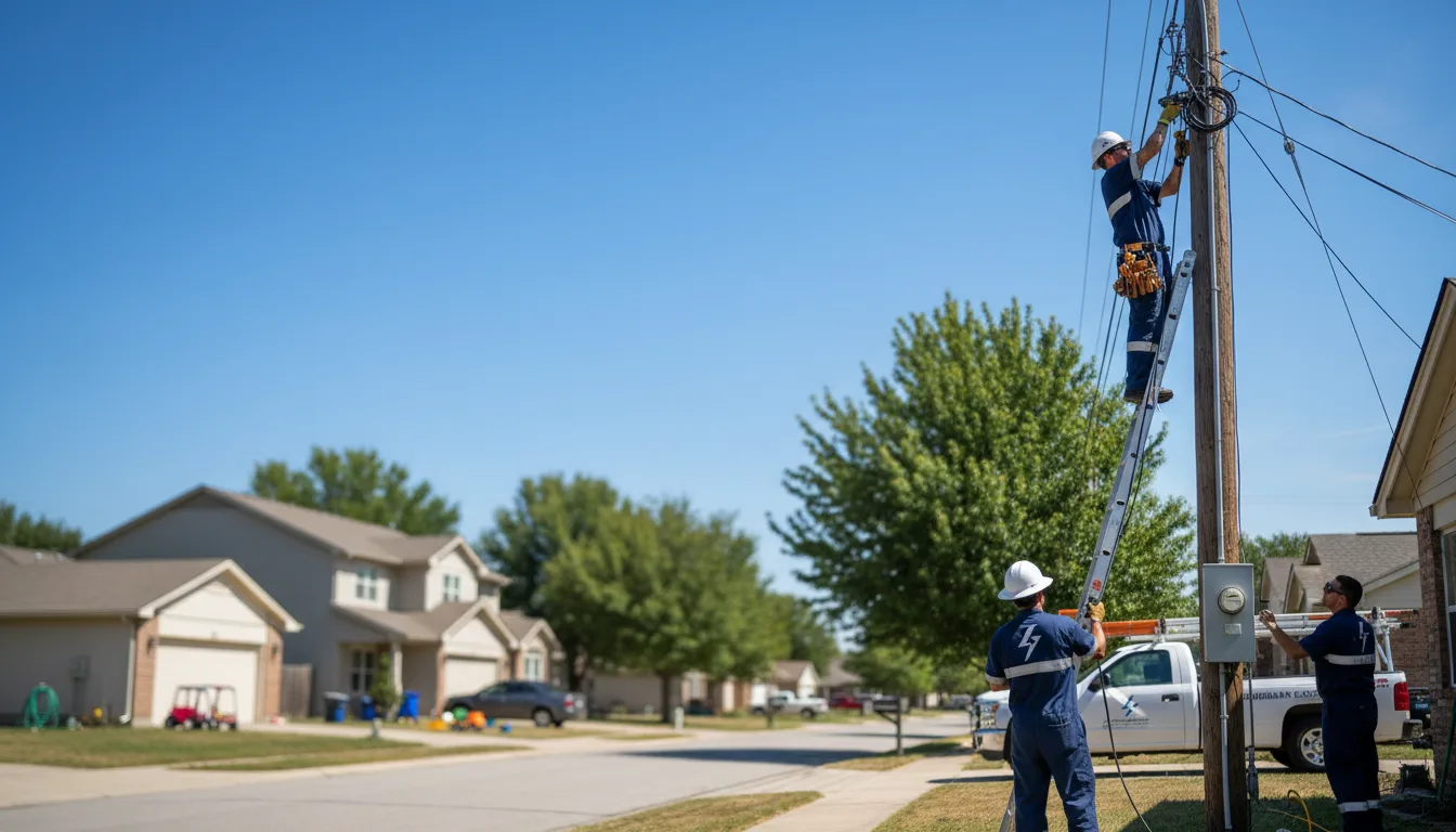 Residential electrician providing installation services in Carbon, IA